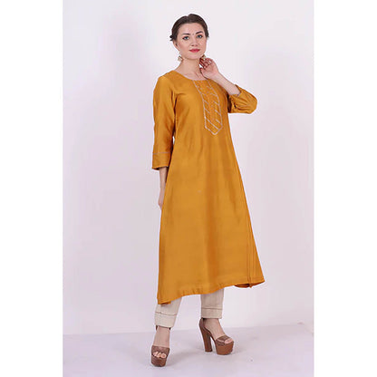Saatvikei Kumud - Yellow Kurta