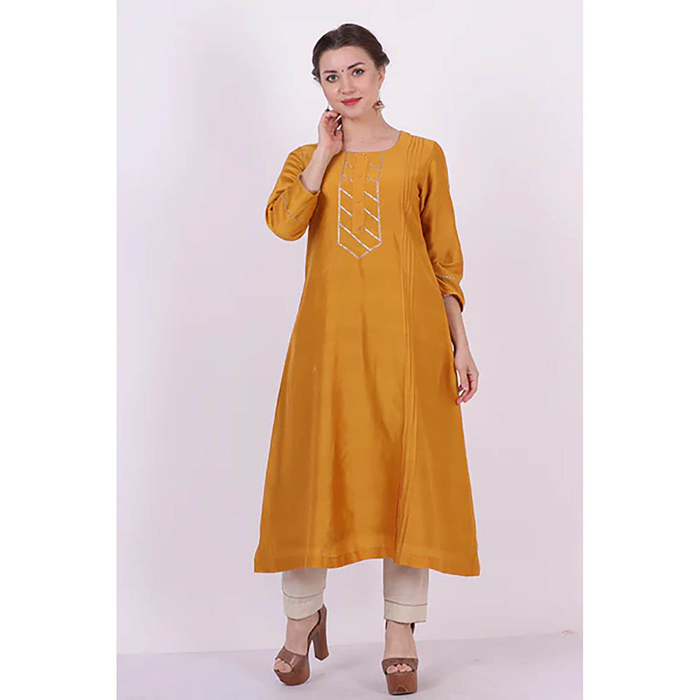 Saatvikei Kumud - Yellow Kurta