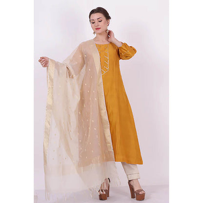 Saatvikei Kumud - Yellow Kurta