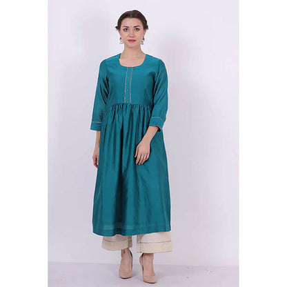 Saatvikei Padma - Turquoise Kurta