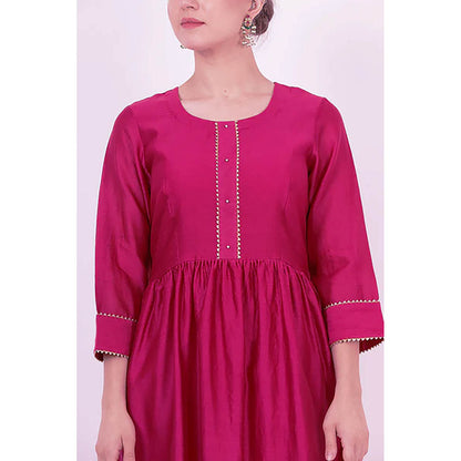 Saatvikei Padma - Wine Kurta