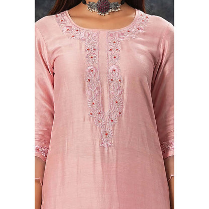 Saatvikei Raasika - Black Kurta with Palazzo and Dupatta (Set of 3)