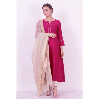 Saatvikei Saroj - Wine Kurta