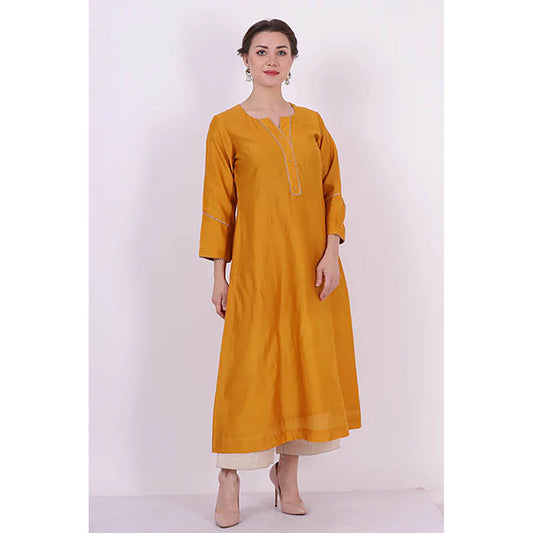 Saatvikei Saroj - Yellow Kurta