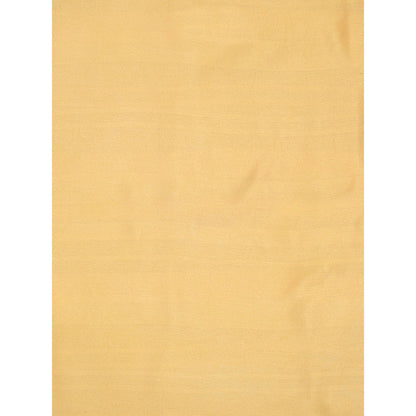 Sacred Weaves Yellow Satin Saree with Unstitched Blouse
