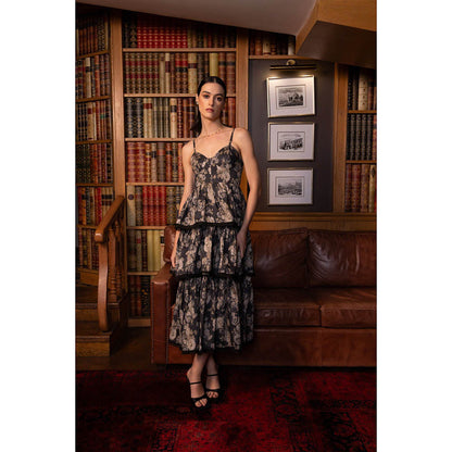 Sage By Mala Dusky Floral Dress