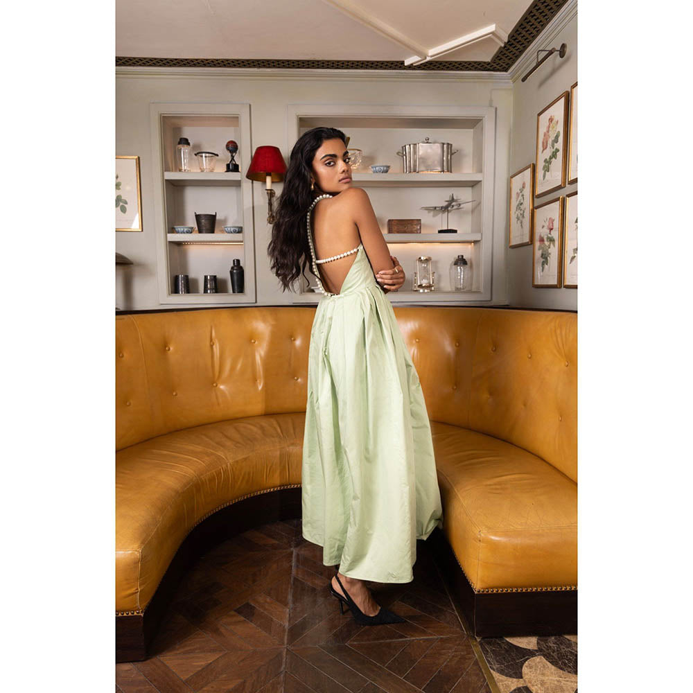 Sage By Mala Pistachio Pearl Dress