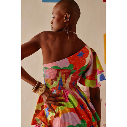 Sage By Mala Multi-Color Printed Nova Dress