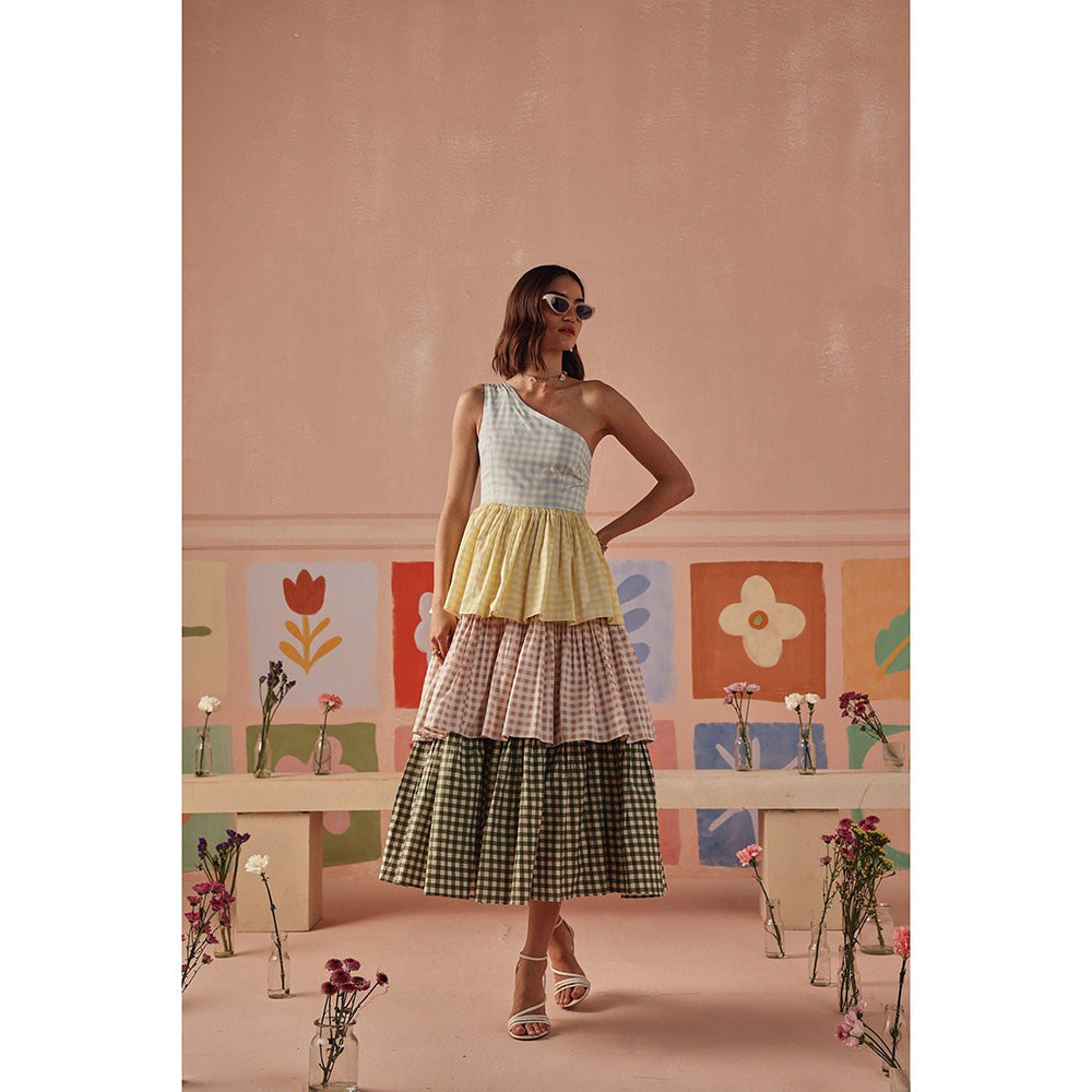 Sage By Mala Multi-Colour Nivea Midi Dress