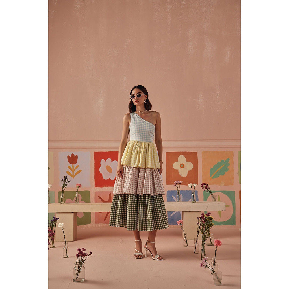 Sage By Mala Multi-Colour Nivea Midi Dress