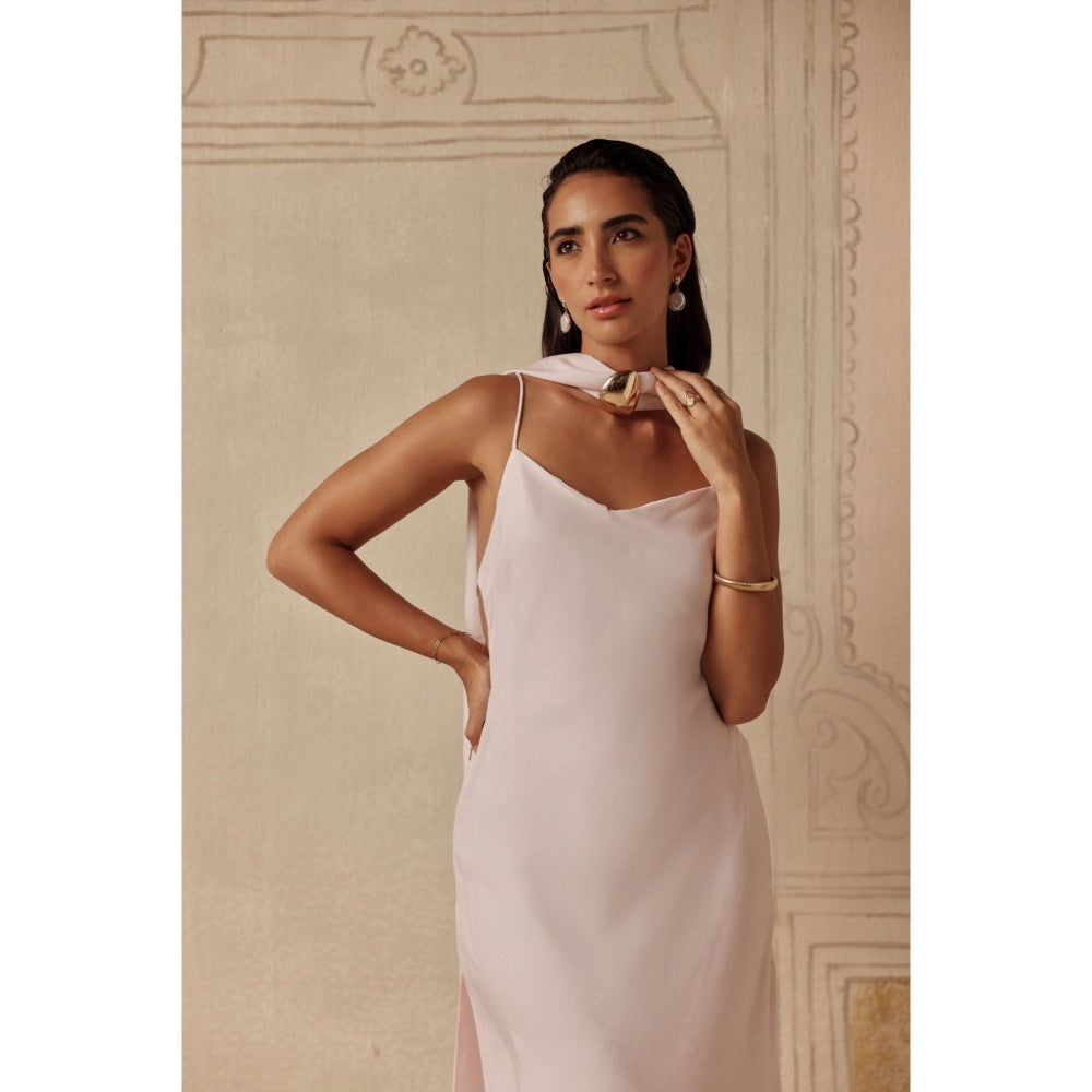 Sage By Mala Women White Polyester Maxi Dress