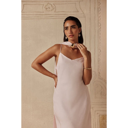 Sage By Mala Women White Polyester Maxi Dress