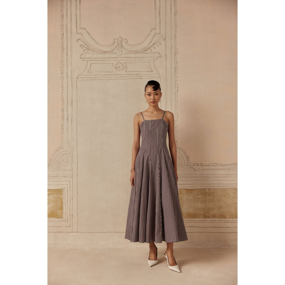 Sage By Mala Women Grey Cotton Maxi Dress