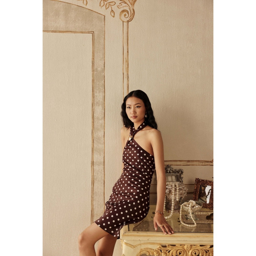 Sage By Mala Women Wine Satin Midi Dress