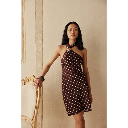 Sage By Mala Women Wine Satin Midi Dress