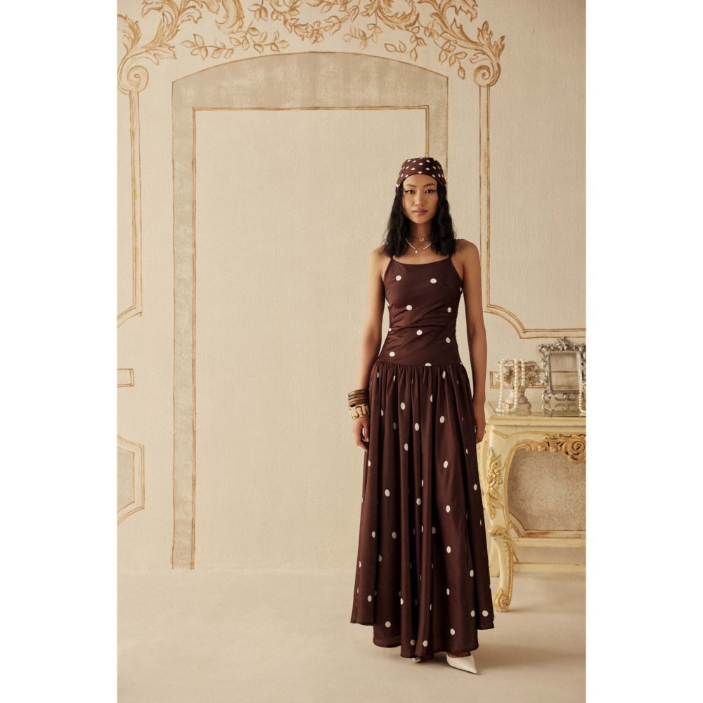 Sage By Mala Women Wine Satin Maxi Dress