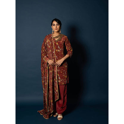 Sainy Garg Couture Adhira Kurta with Dupatta & Pant (Set of 3)