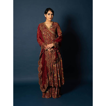 Sainy Garg Couture Mehar Kurta with Sharara & Dupatta (Set of 3)