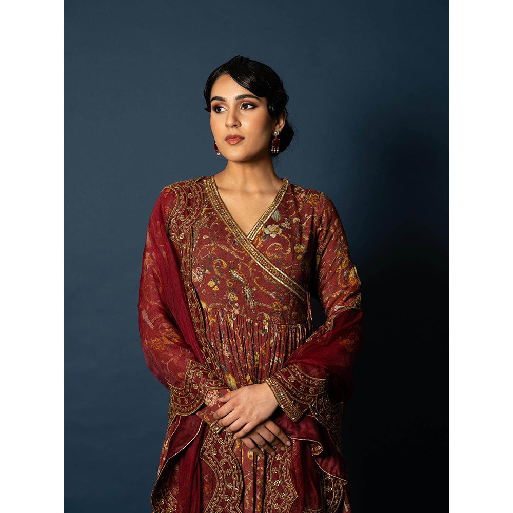 Sainy Garg Couture Mehar Kurta with Sharara & Dupatta (Set of 3)