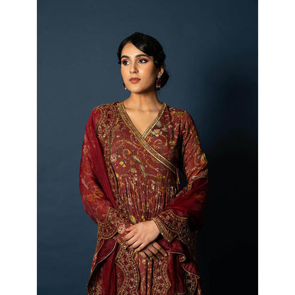 Sainy Garg Couture Mehar Kurta with Sharara & Dupatta (Set of 3)