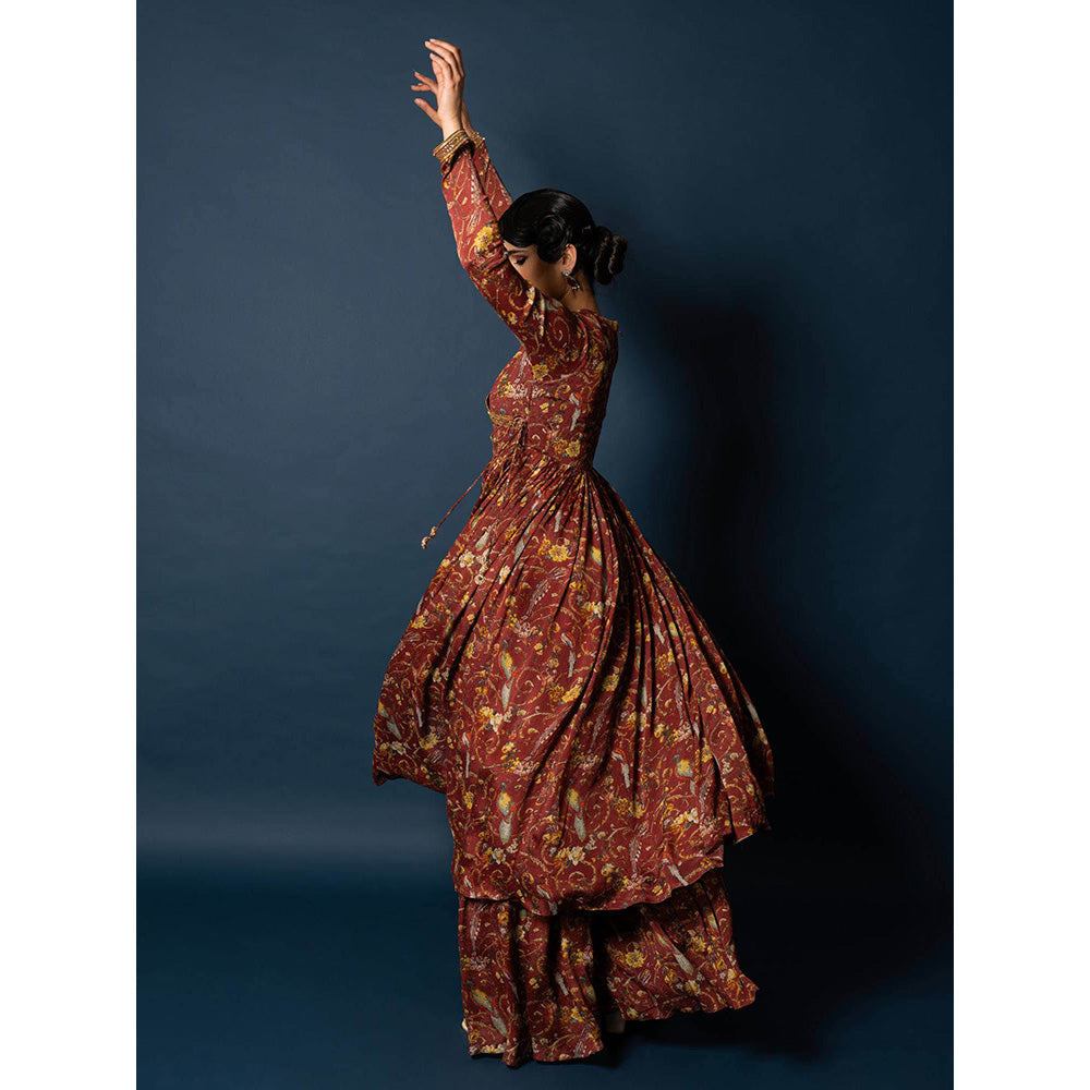 Sainy Garg Couture Mehar Kurta with Sharara & Dupatta (Set of 3)
