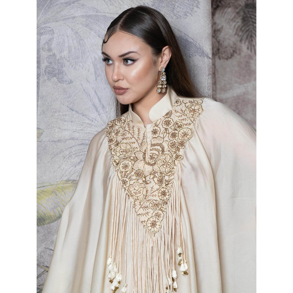 Sainy Garg Couture Hansini Cape with Drape Skirt (Set of 2)