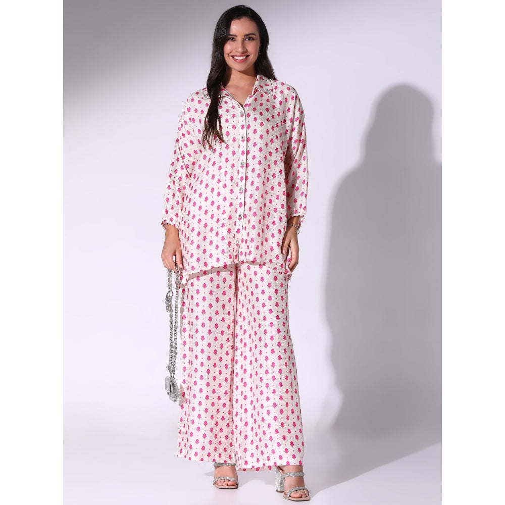 Sakshi Girri Fuchsia Pink Co-Ord (Set of 2)