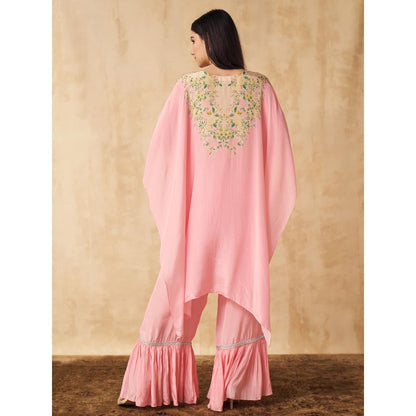 Sakshi Girri Blush Pink Kaftan with Pant (Set of 2)