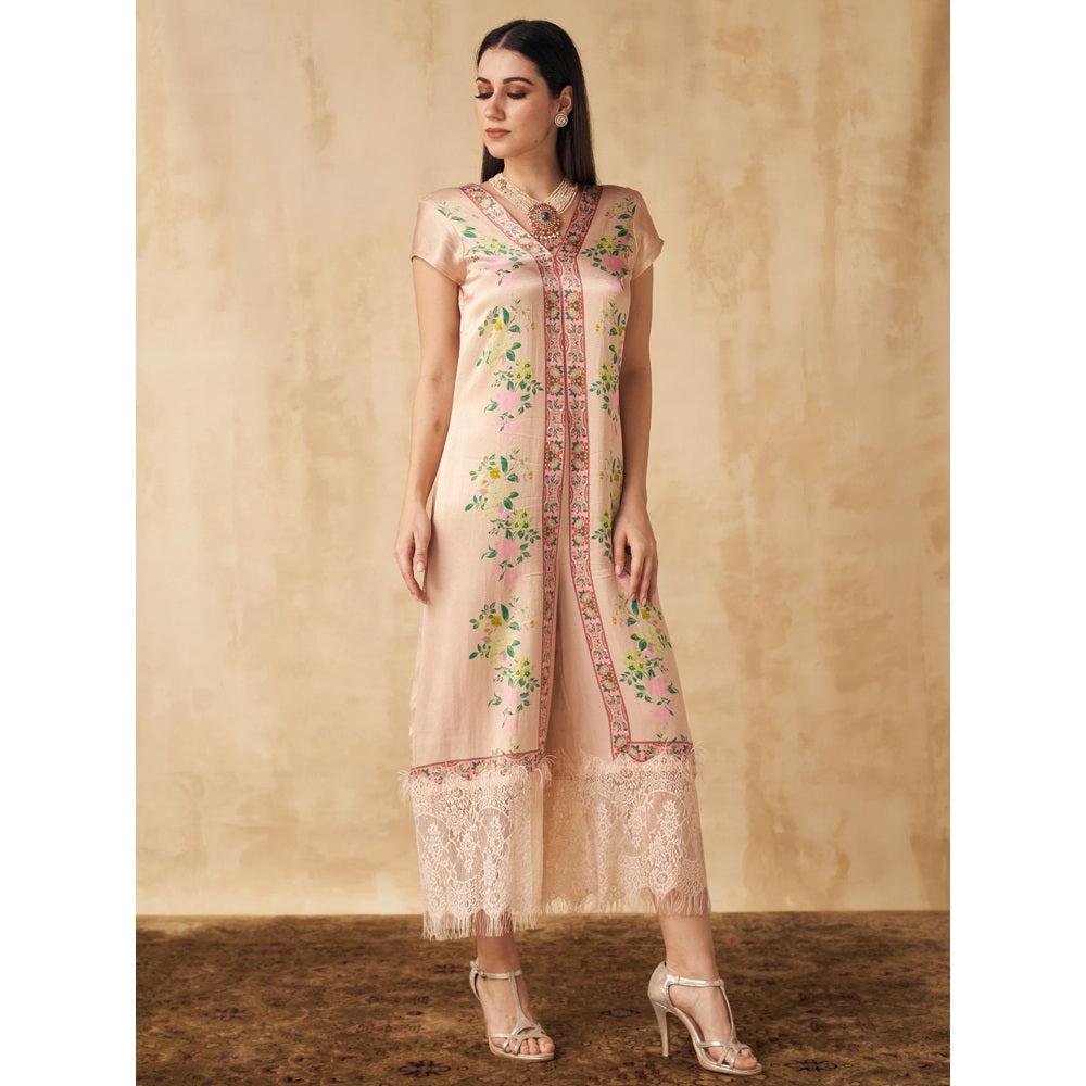 Sakshi Girri Beige Floral Jumpsuit