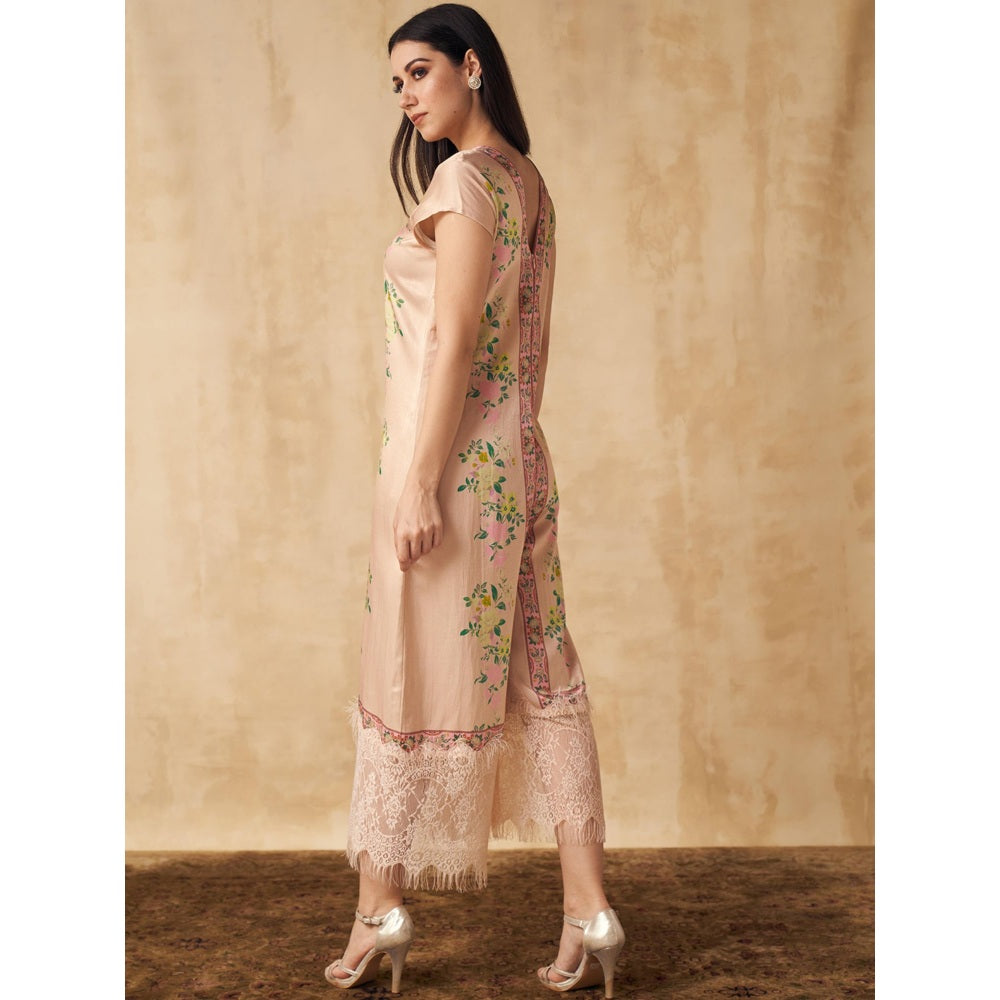 Sakshi Girri Beige Floral Jumpsuit