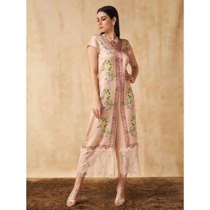 Sakshi Girri Beige Floral Jumpsuit