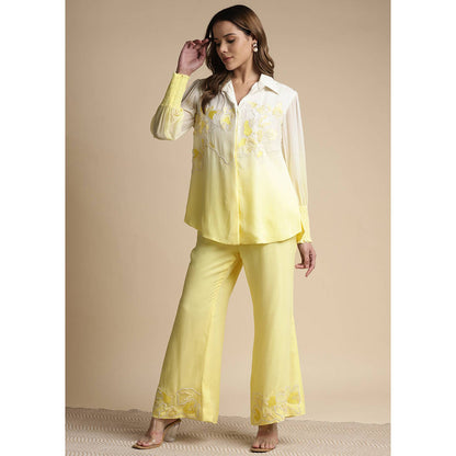 SAKSHI KHETTERPAL Sunshine Ombre Embroidered Co-Ord (Set of 2)