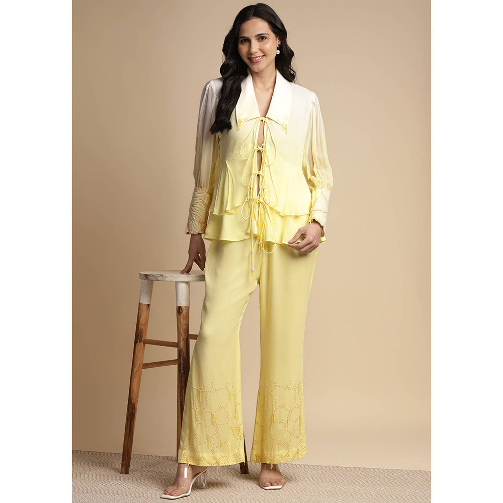 SAKSHI KHETTERPAL Sunshine Ombre Tie Up Co-Ord (Set of 2)