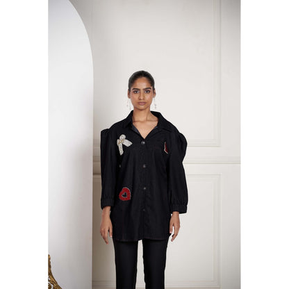 SAKSHI G CHAWLA Black Alice Shirt