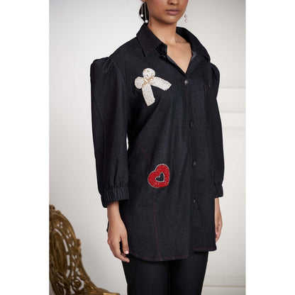 SAKSHI G CHAWLA Black Alice Shirt