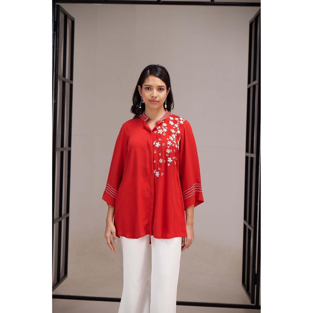 SAKSHI G CHAWLA Red Anya Shirt