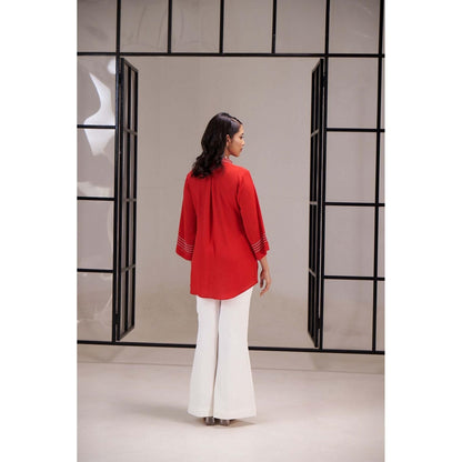 SAKSHI G CHAWLA Red Anya Shirt