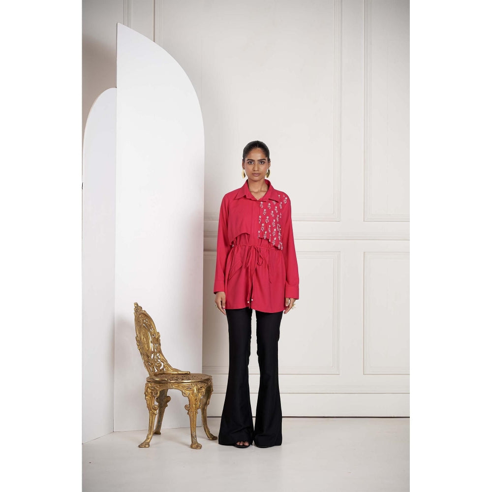 SAKSHI G CHAWLA Pink Farey Shirt