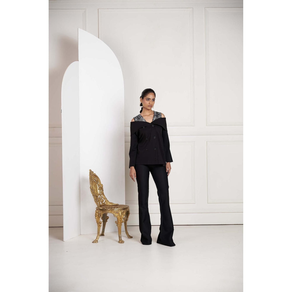 SAKSHI G CHAWLA Black Hazel Top