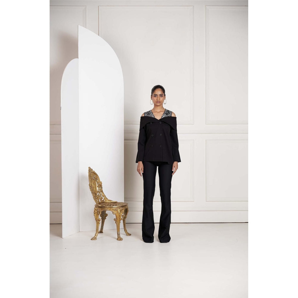 SAKSHI G CHAWLA Black Hazel Top