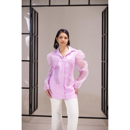 SAKSHI G CHAWLA Lavender Lani Shirt