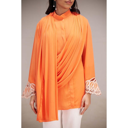 SAKSHI G CHAWLA Orange Mabel Shirt