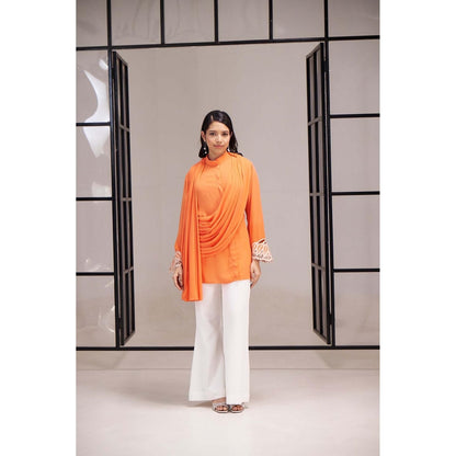 SAKSHI G CHAWLA Orange Mabel Shirt