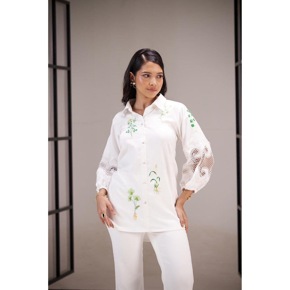SAKSHI G CHAWLA White Aina Shirt