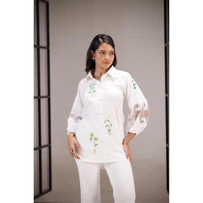 SAKSHI G CHAWLA White Aina Shirt