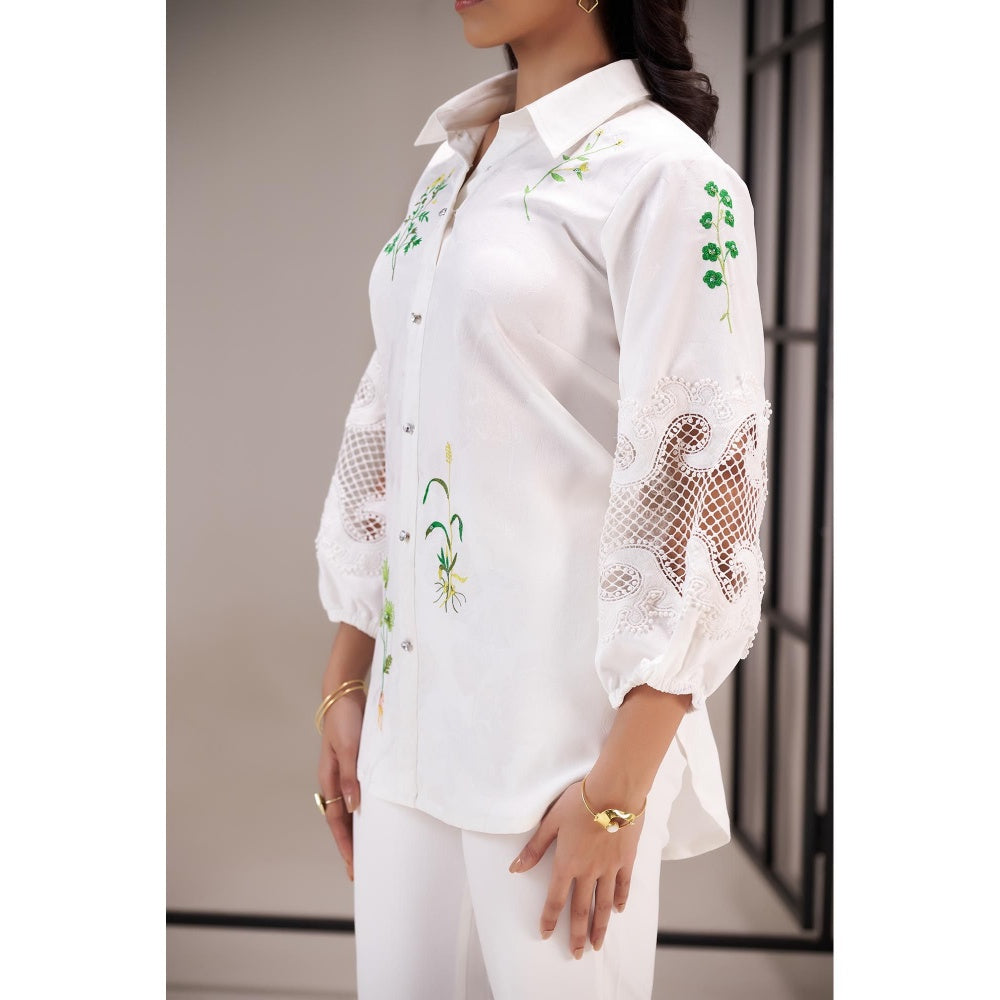 SAKSHI G CHAWLA White Aina Shirt