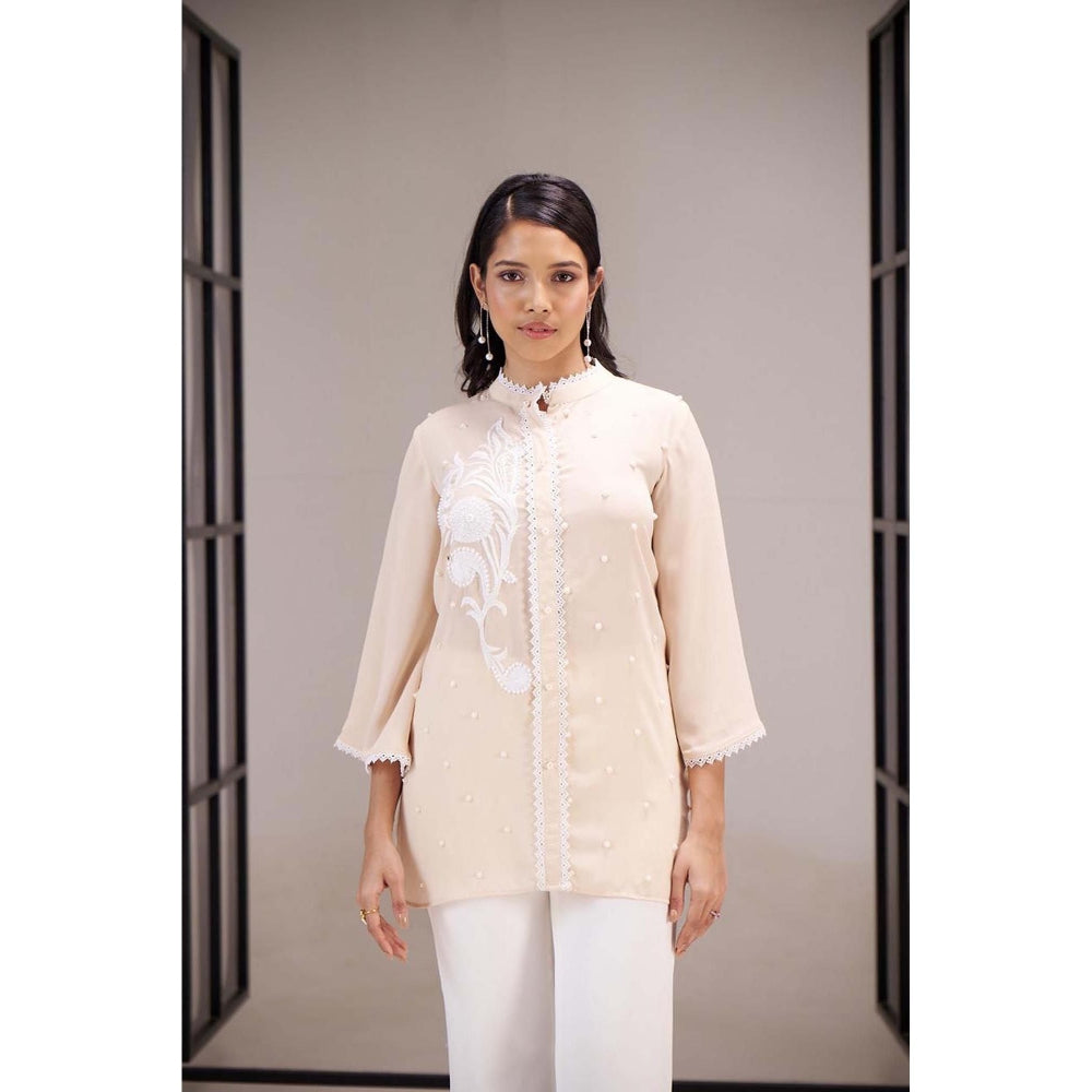 SAKSHI G CHAWLA Cream Mae Shirt
