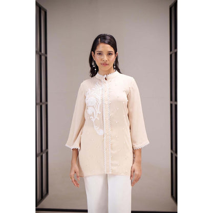 SAKSHI G CHAWLA Cream Mae Shirt