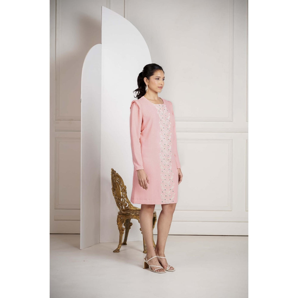SAKSHI G CHAWLA Pink Moily Dress