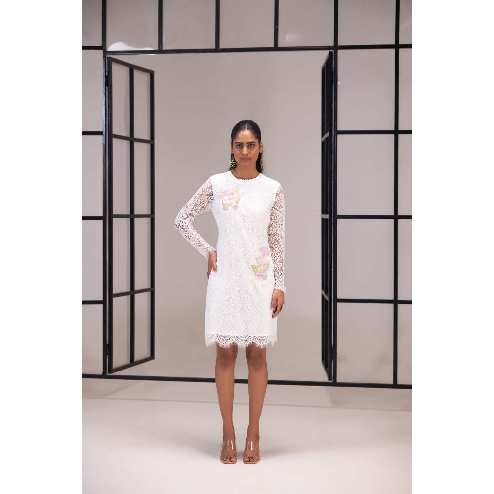 SAKSHI G CHAWLA White Sol Dress